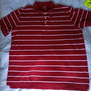 Croft & Barrow red, white stripe